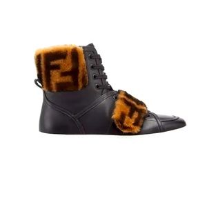 Fendi Shearling High-Tops